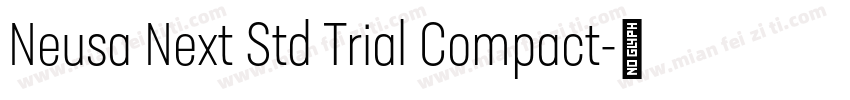 Neusa Next Std Trial Compact字体转换